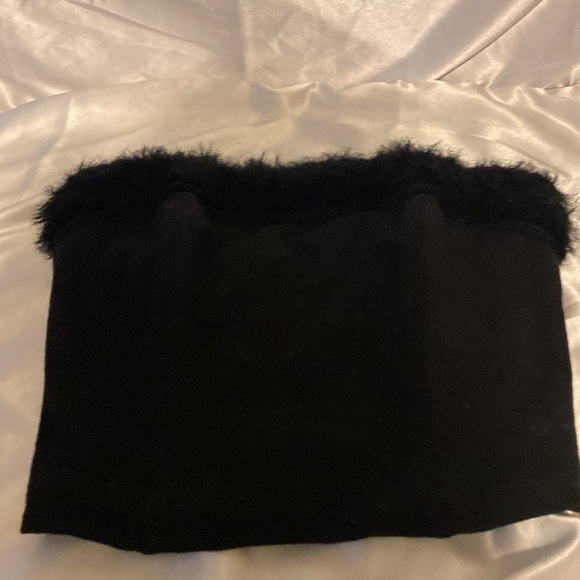 Vintage 90’s faux fur trimmed bustier - Picture 5 of 8
